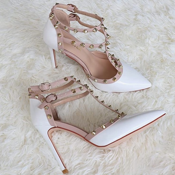 NWTAnkle Strap Heels for Women Stilettos Pumps AVAILABLE IN RED OR WHITE